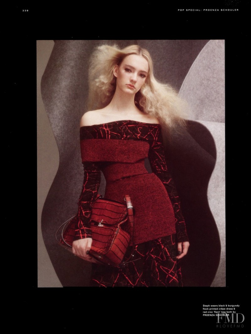 Steph Smith featured in Proenza Schouler, September 2015