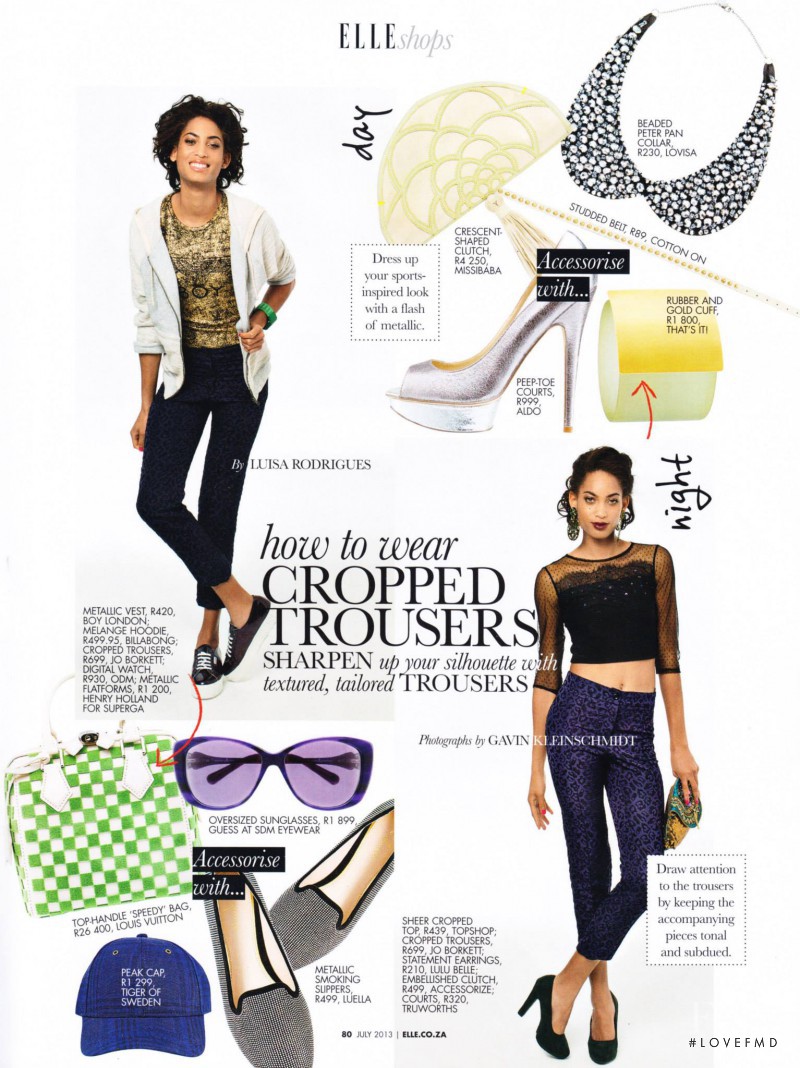 Lily Lightbourn featured in Elle Shops, August 2014