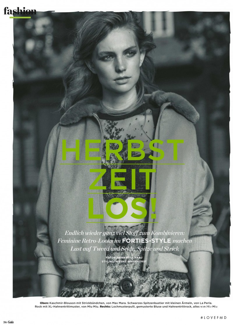 Sophie Pumfrett featured in Herbst Zeit Los!, October 2015