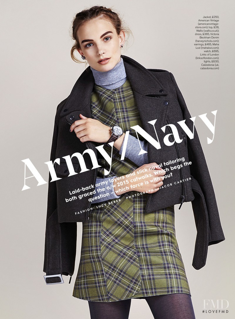 Sophie Pumfrett featured in Army Navy, October 2015
