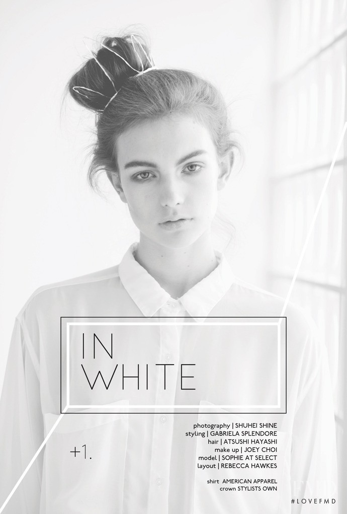 Sophie Pumfrett featured in In White, September 2013