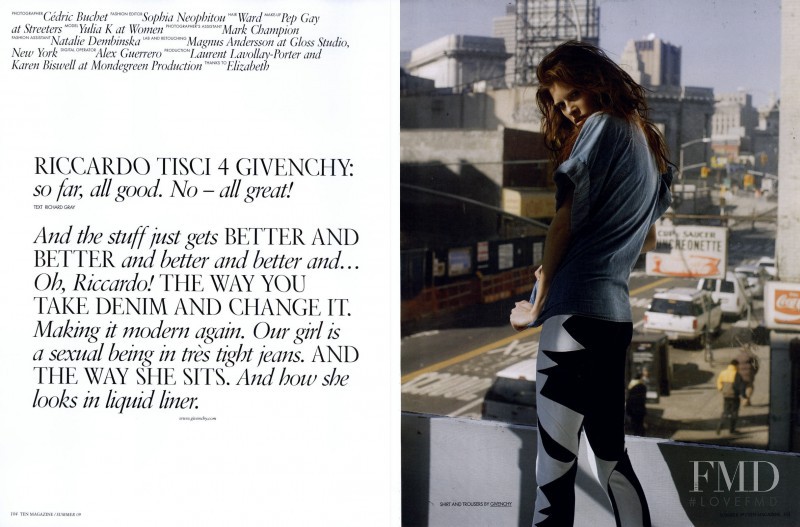 Yulia Kharlapanova featured in Riccardo Ticsi 4 Givenchy, June 2009