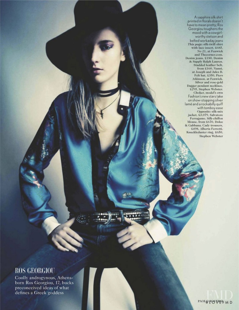 Rosanna Georgiou featured in Models Own, January 2012