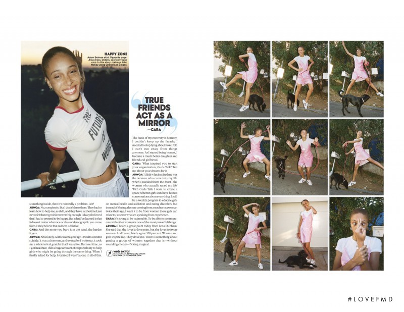 Adwoa Aboah featured in A Beautiful Mind, February 2016