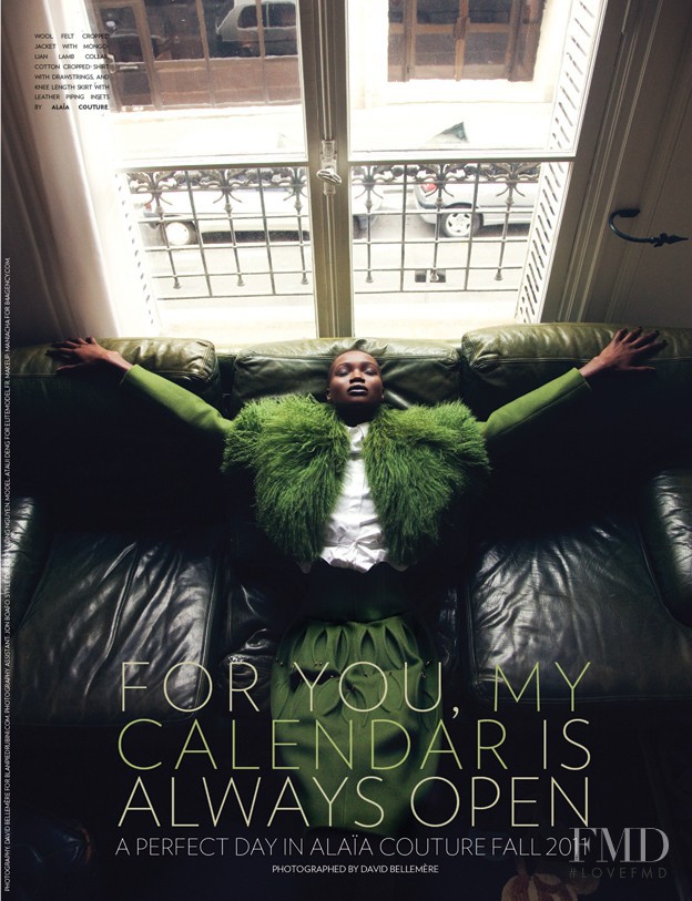 Ataui Deng featured in For You, My Calendar Is Always Open, December 2011