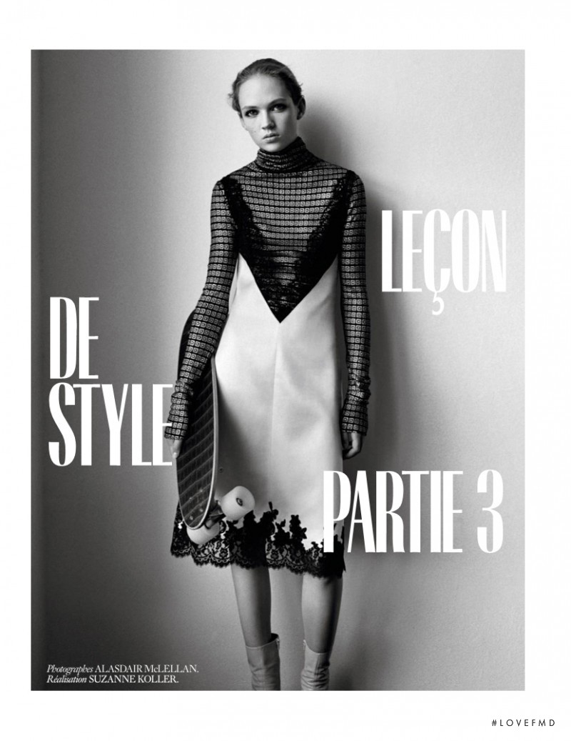 Adrienne Juliger featured in Leçon de Style Partie 3, February 2016