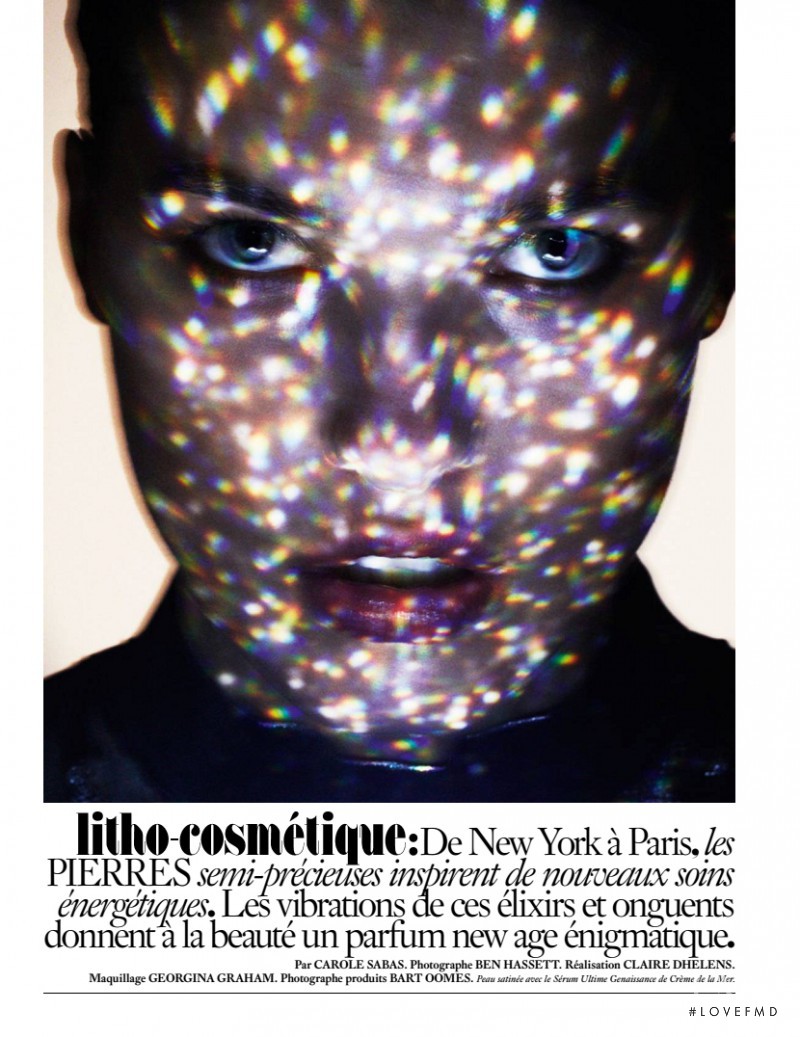 Julia van Os featured in Beaute: Color Game, February 2016