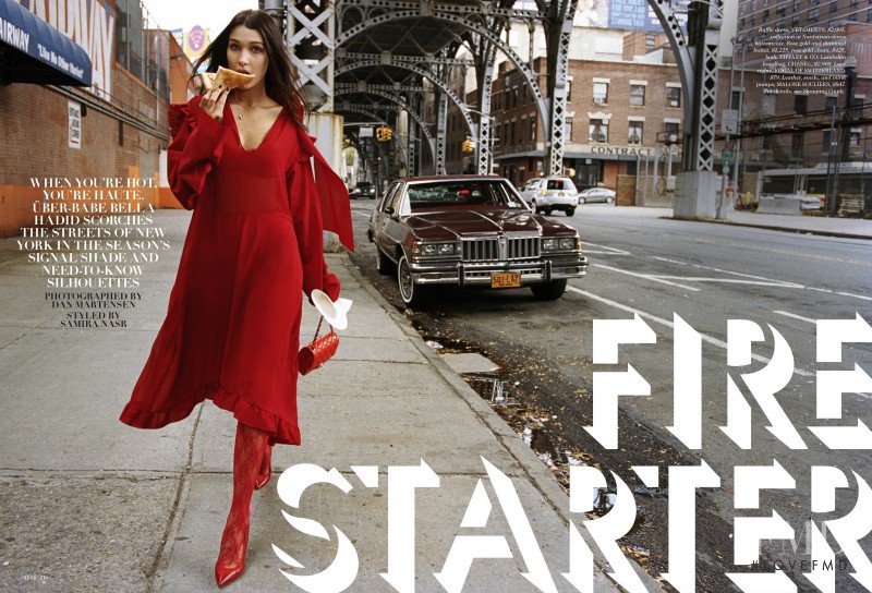 Bella Hadid featured in Fire Starter, February 2016