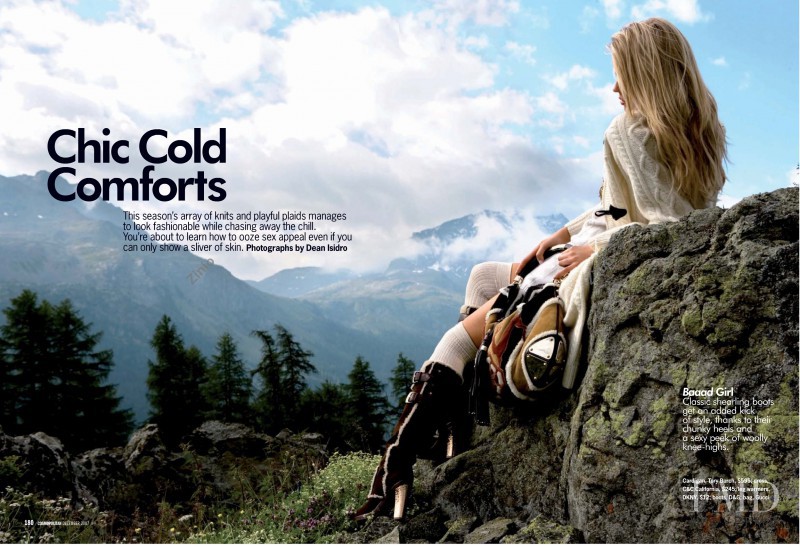 Michelle Westgeest featured in Chic Cold Comforts, December 2007