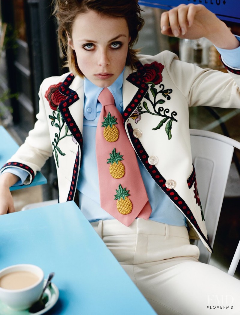 Edie Campbell featured in Campbell\'s Coup, March 2016