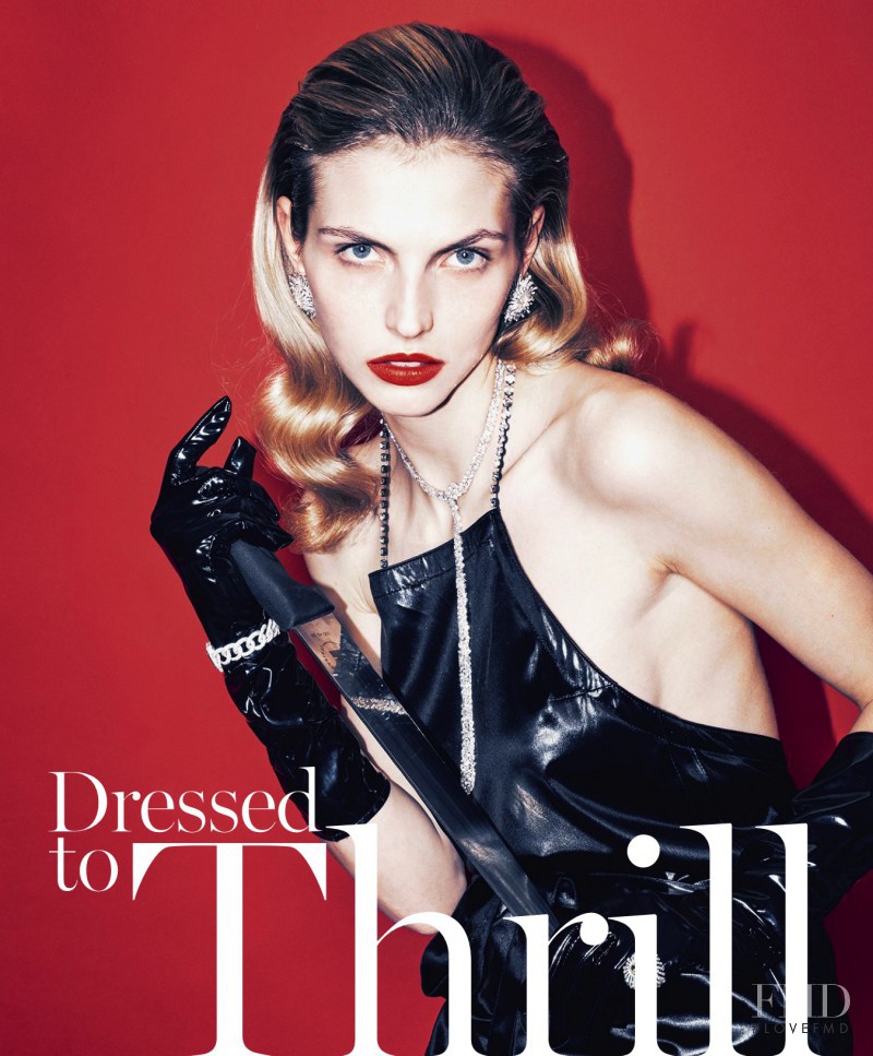 Karlina Caune featured in Dressed to Thrill, March 2016