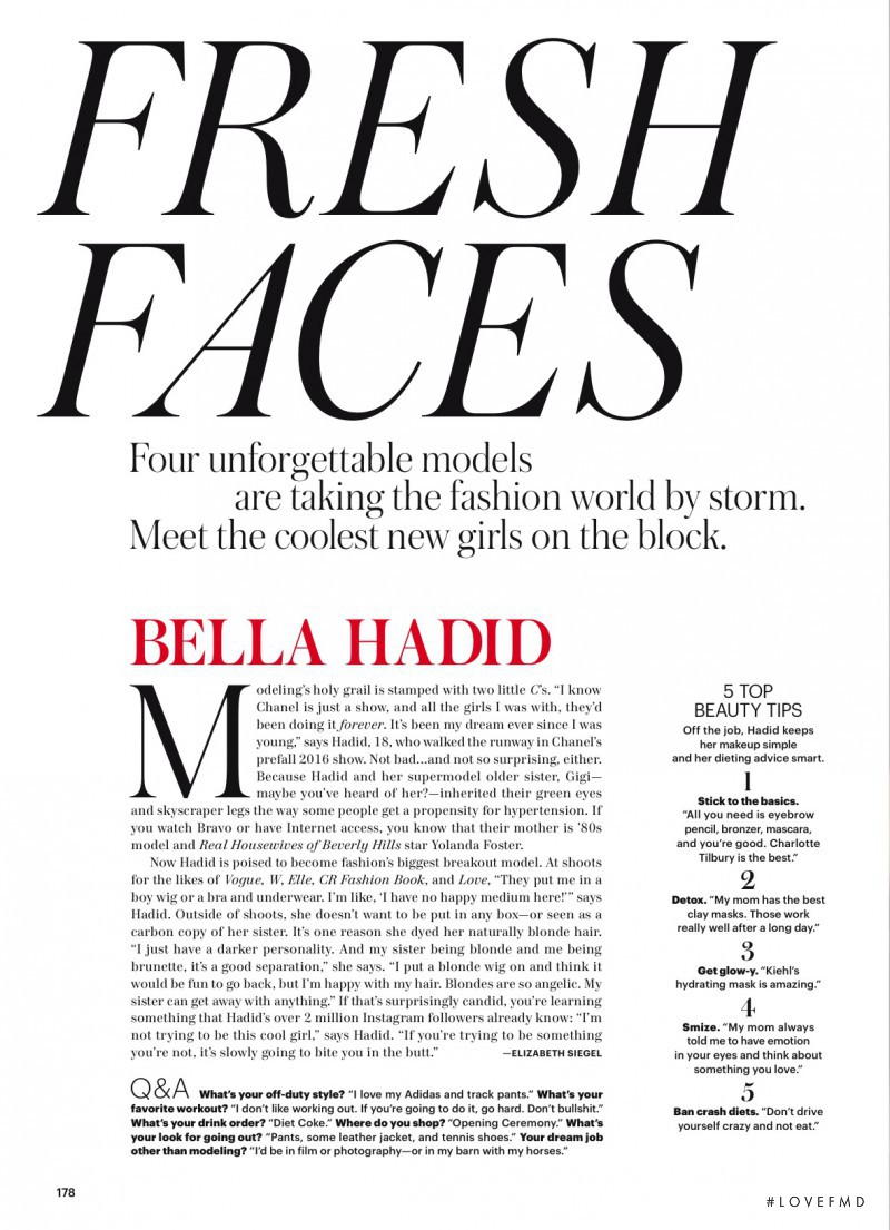 Fresh Faces, March 2016