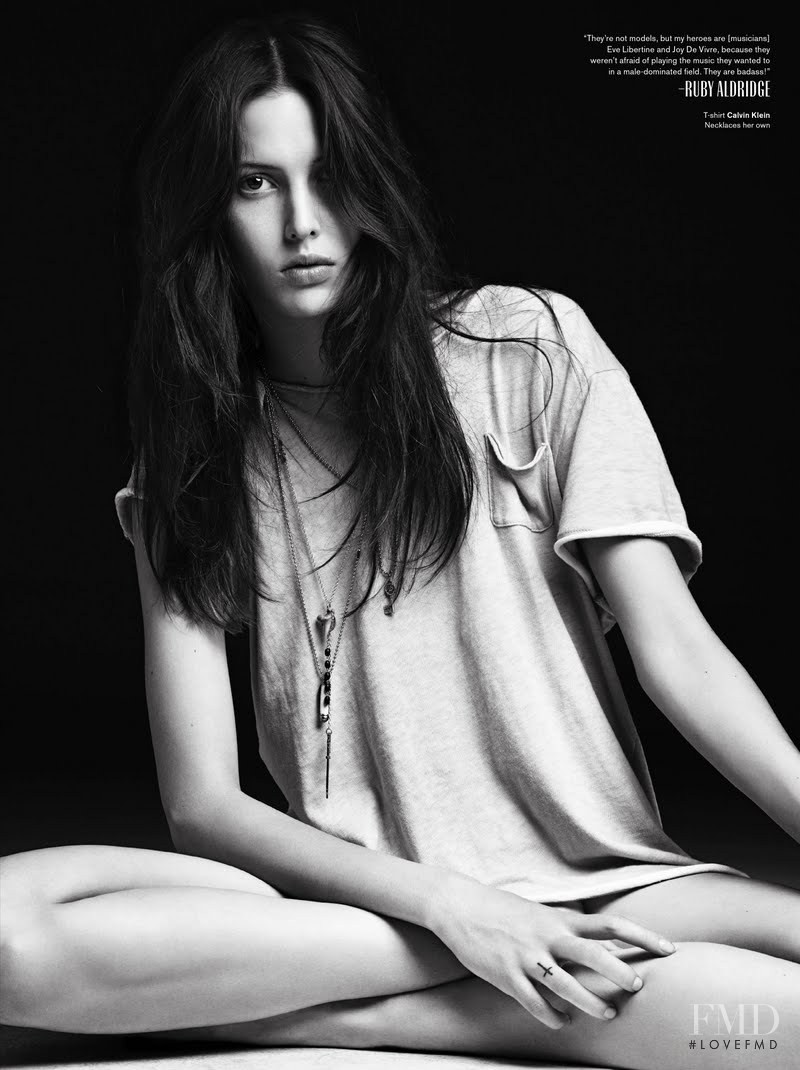 Ruby Aldridge featured in Faces of Now, December 2011