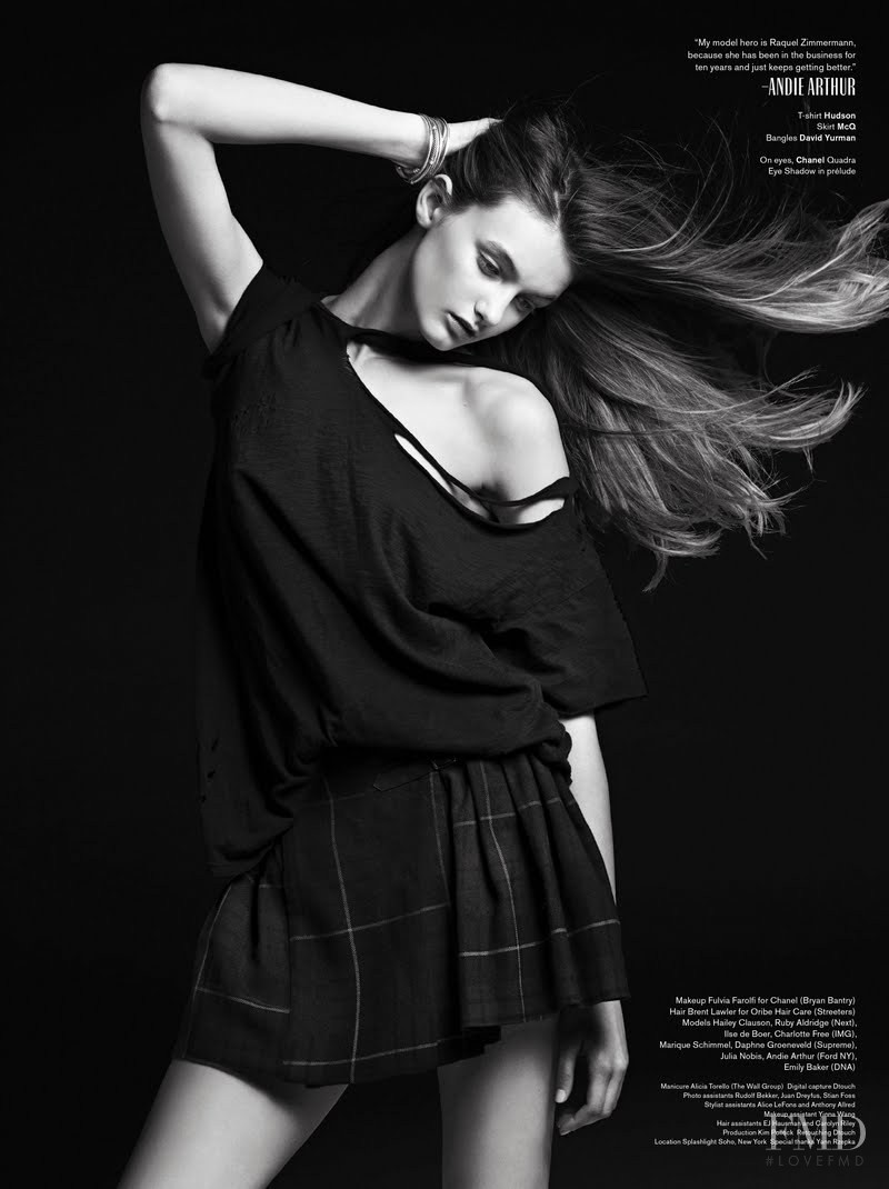Andie Arthur featured in Faces of Now, December 2011