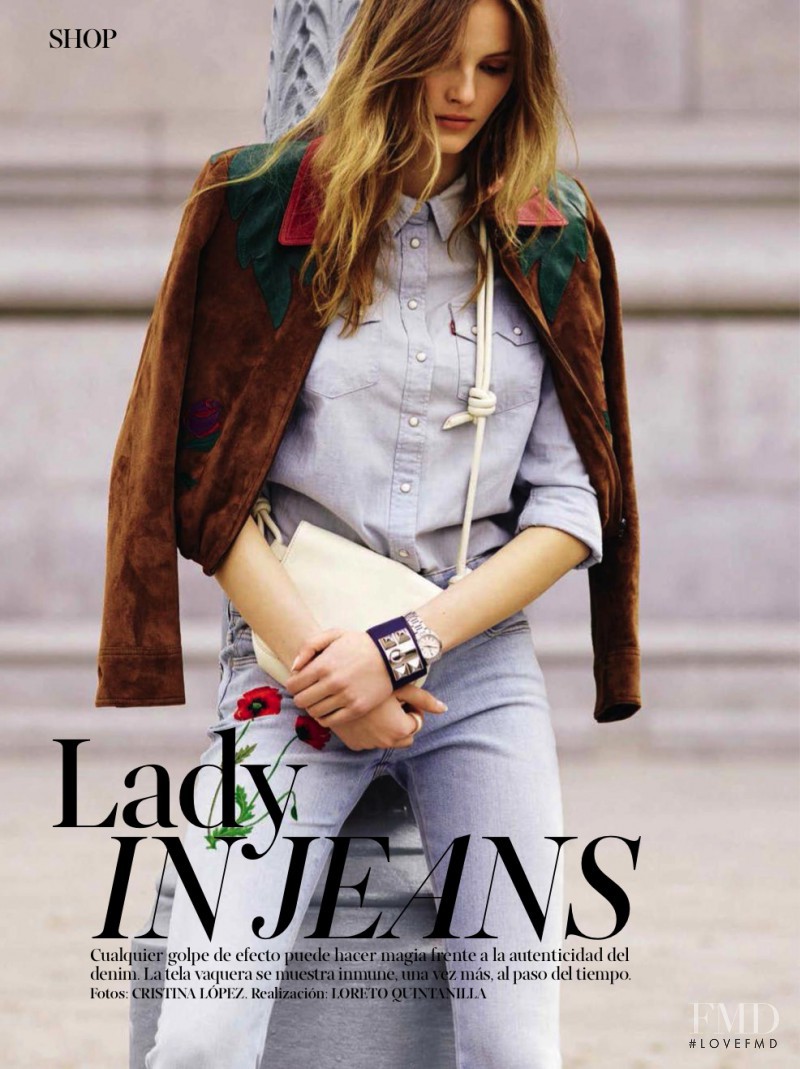 Lilly Marie Liegau featured in Lady in Jeans, February 2016