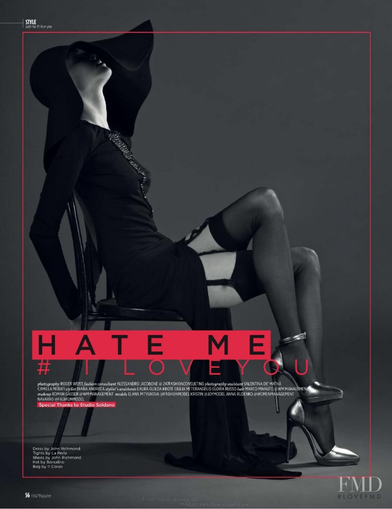 Kristin Zakala featured in Hate Me, February 2014