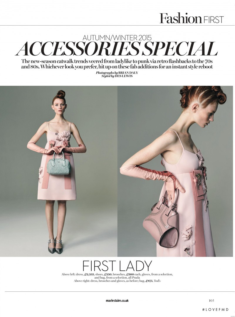 Kristin Zakala featured in First Lady, October 2015