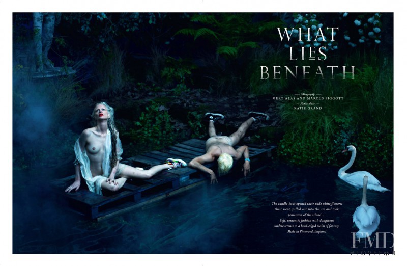 Kristen McMenamy featured in What Lies Beneath, December 2011