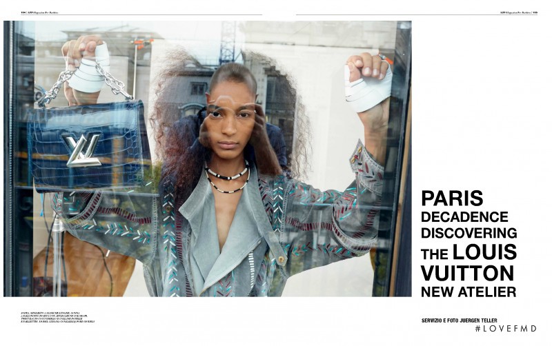 Luisana Gonzalez featured in Paris decadence discovering the Louis Vuitton new atelier, November 2015