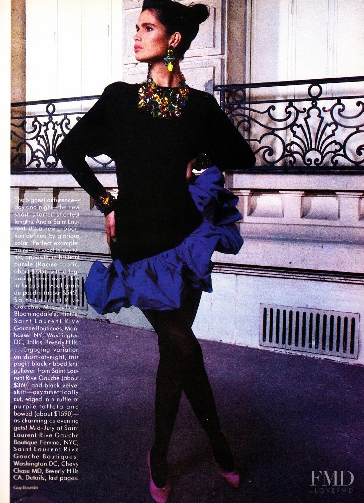Kim Williams featured in Paris Shades of Difference, June 1987