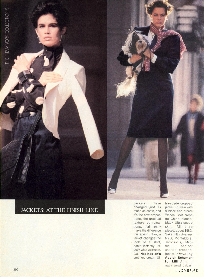 Kim Williams featured in Coats At the Finish Line/Vogue Patterns, February 1984