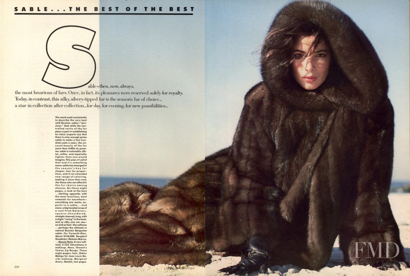 Kim Williams featured in Sable...The Best of the Best, December 1985