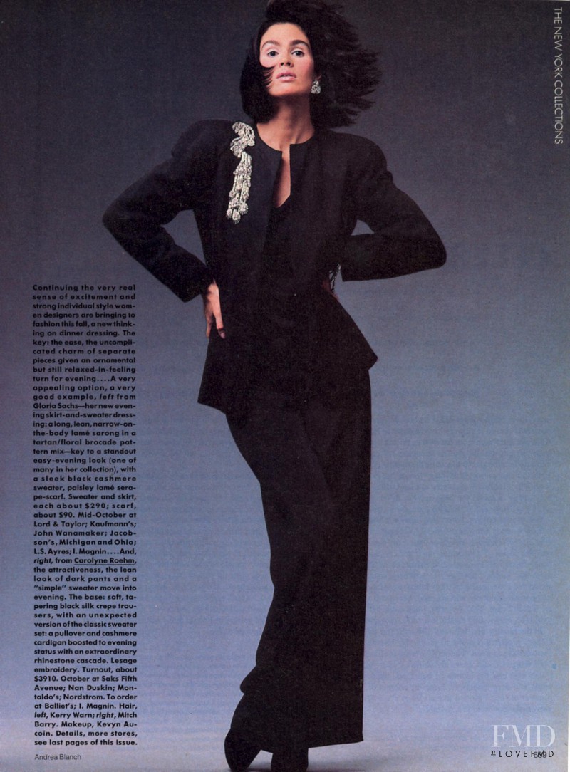 Kim Williams featured in Dinner Variations, September 1985