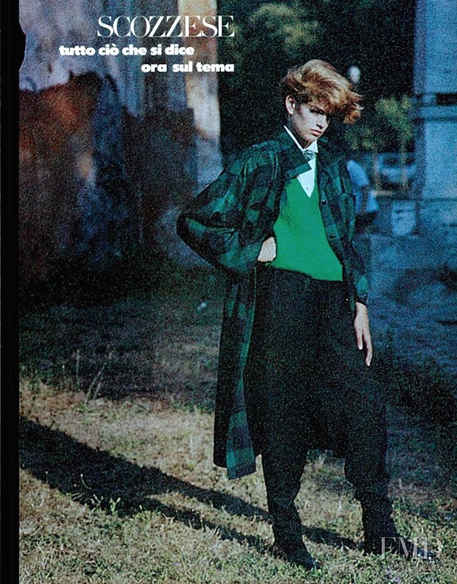 Cindy Crawford featured in Scozzese: Tutto Ciò Che Si Dice Ora Sul Tema, September 1984
