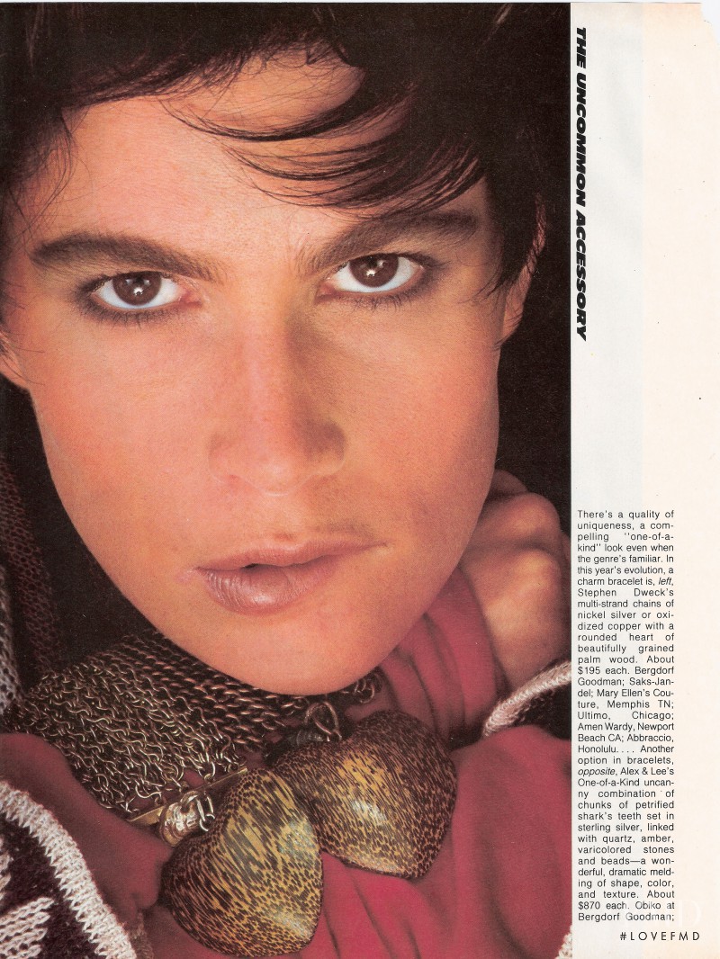Kim Williams featured in The Uncommon Accessory, March 1984