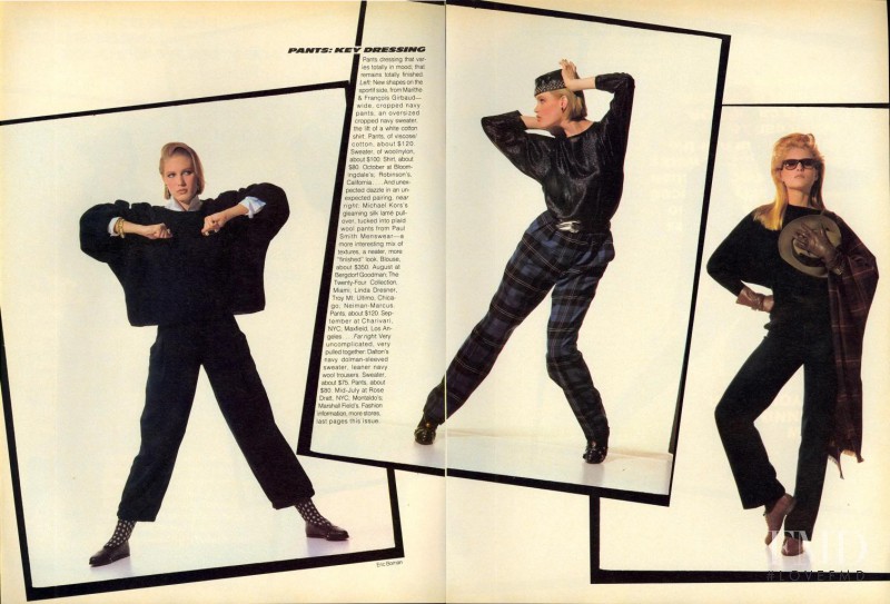 The New Pants Dressing: Key Variations, July 1984