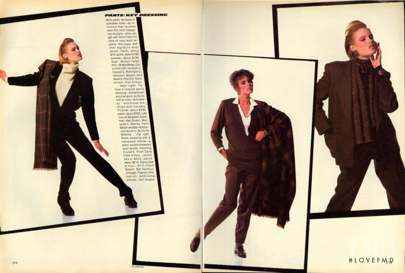The New Pants Dressing: Key Variations, July 1984