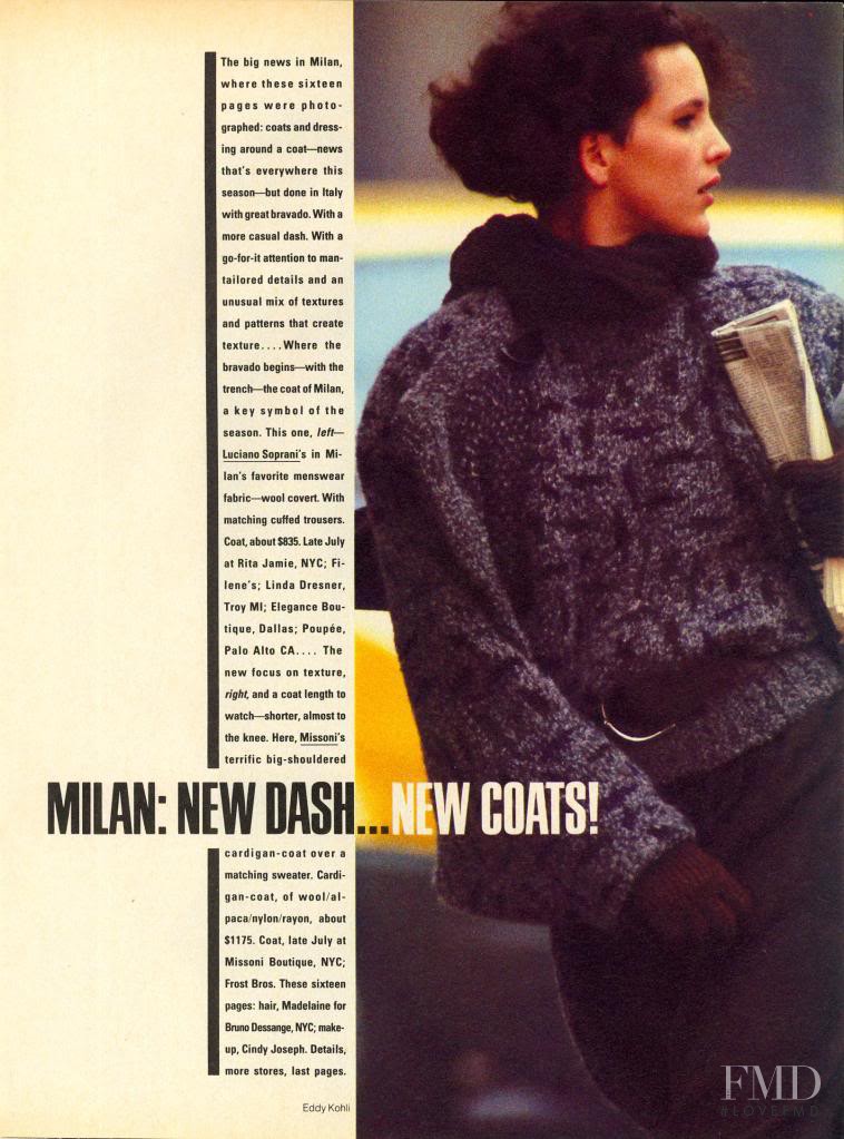 Milan: New Bash... New Coats!, July 1984