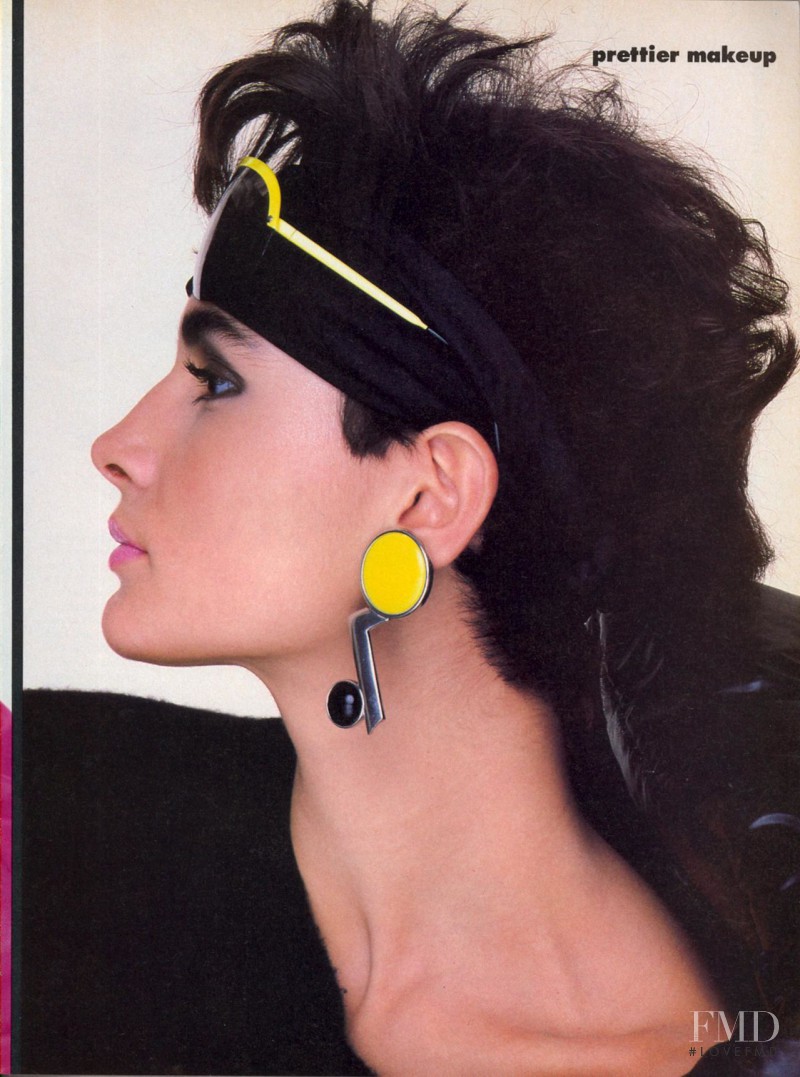 Kim Williams featured in The Change for Spring: Prettier Makeup, March 1985