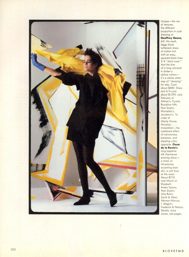 Kim Williams featured in The Strong Beat of Color, February 1984