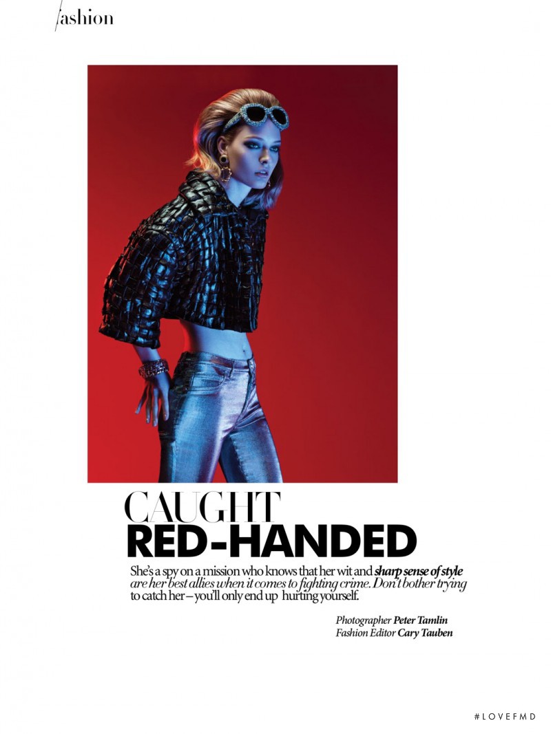 Jenna Castilloux featured in Caught Red-Handed, January 2015