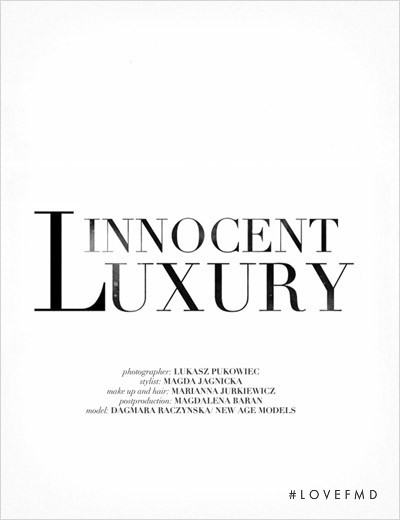 Innocent Luxury, January 2012