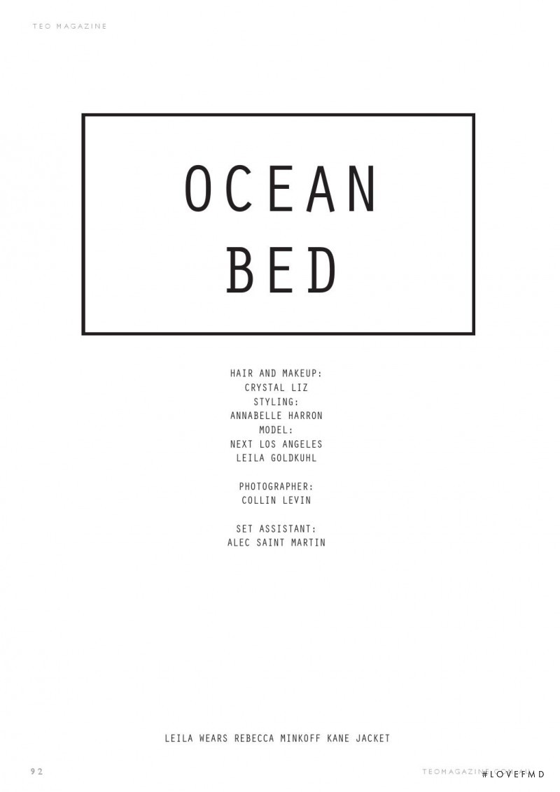 Ocean Bed, July 2014