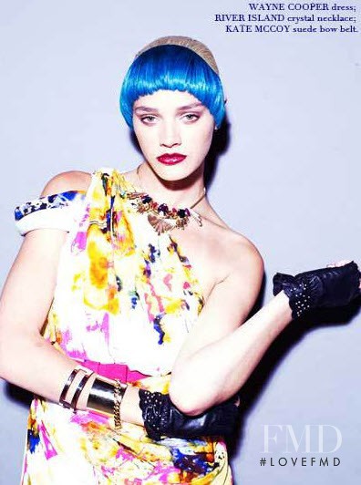 Leila Goldkuhl featured in The blues: the coloured hair trend, December 2013