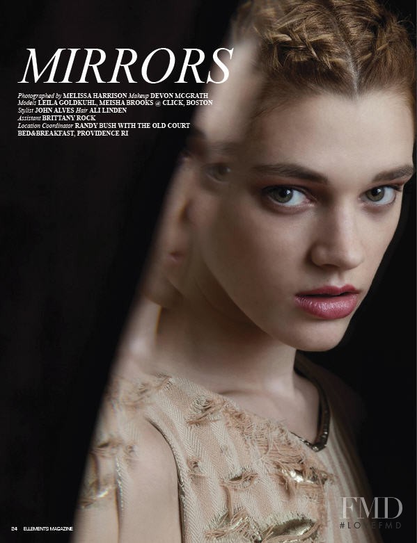 Leila Goldkuhl featured in Mirrors, March 2013