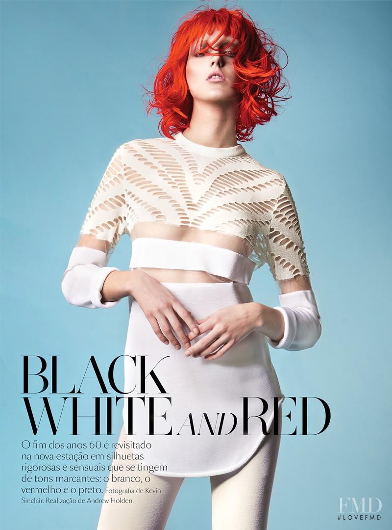 Iris Egbers featured in Black White And Red, March 2013