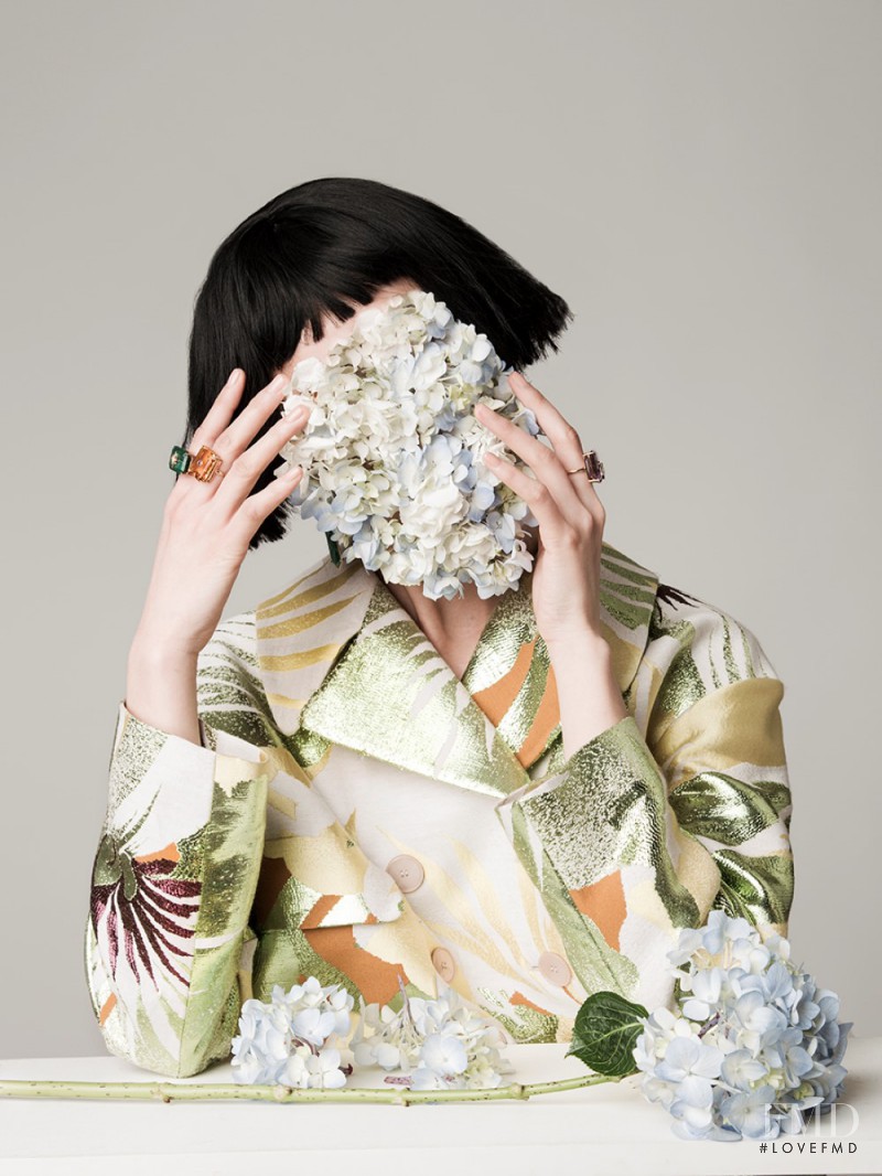 Xin Xie featured in Flower Power, March 2016