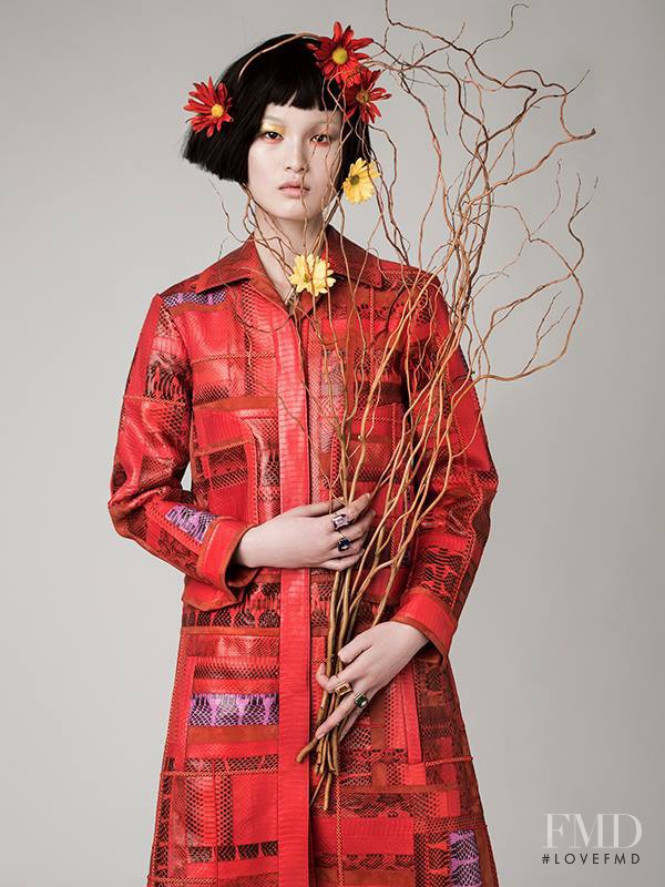 Xin Xie featured in Flower Power, March 2016