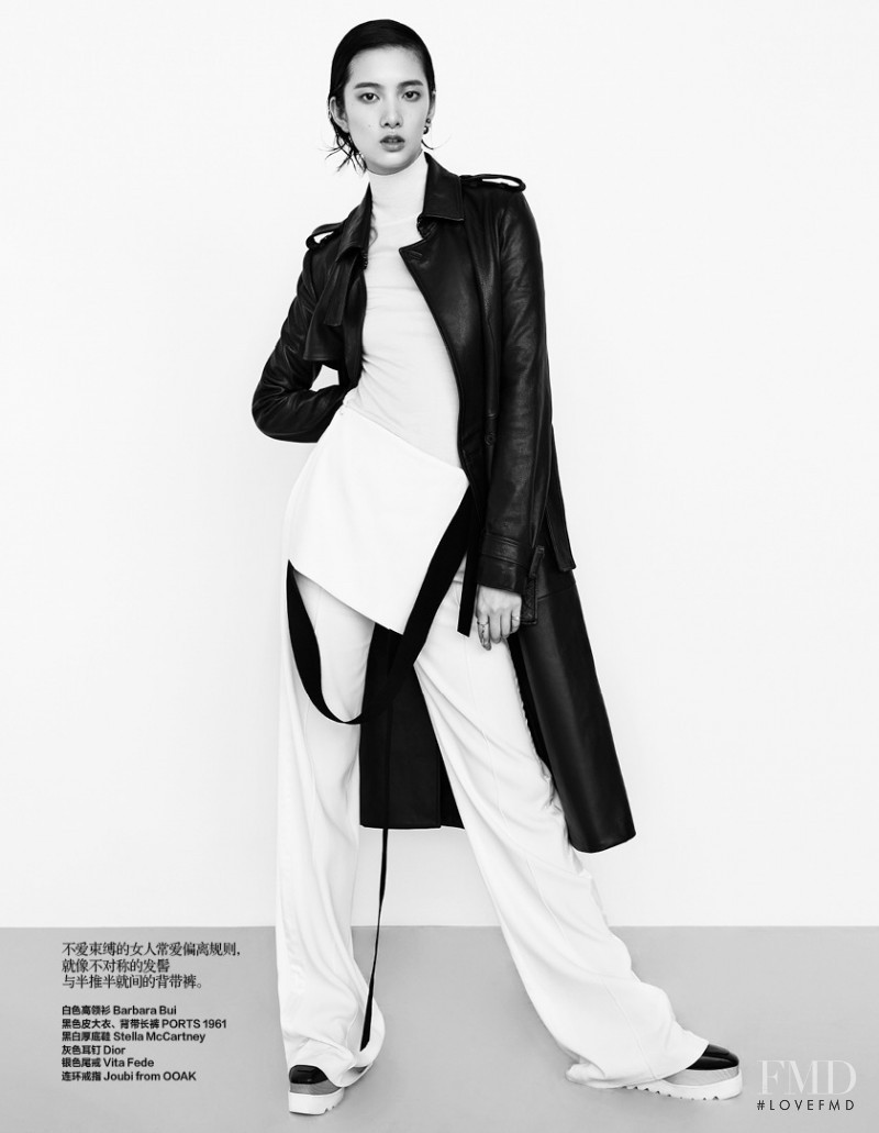 Cici Xiang Yejing featured in A Lady Wears Leather, November 2014