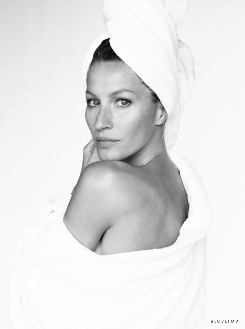 Gisele Bundchen featured in Towel-Clad, March 2015
