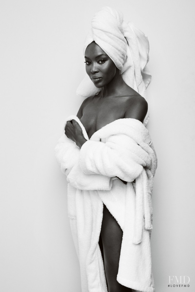 Naomi Campbell featured in Towel-Clad, March 2015