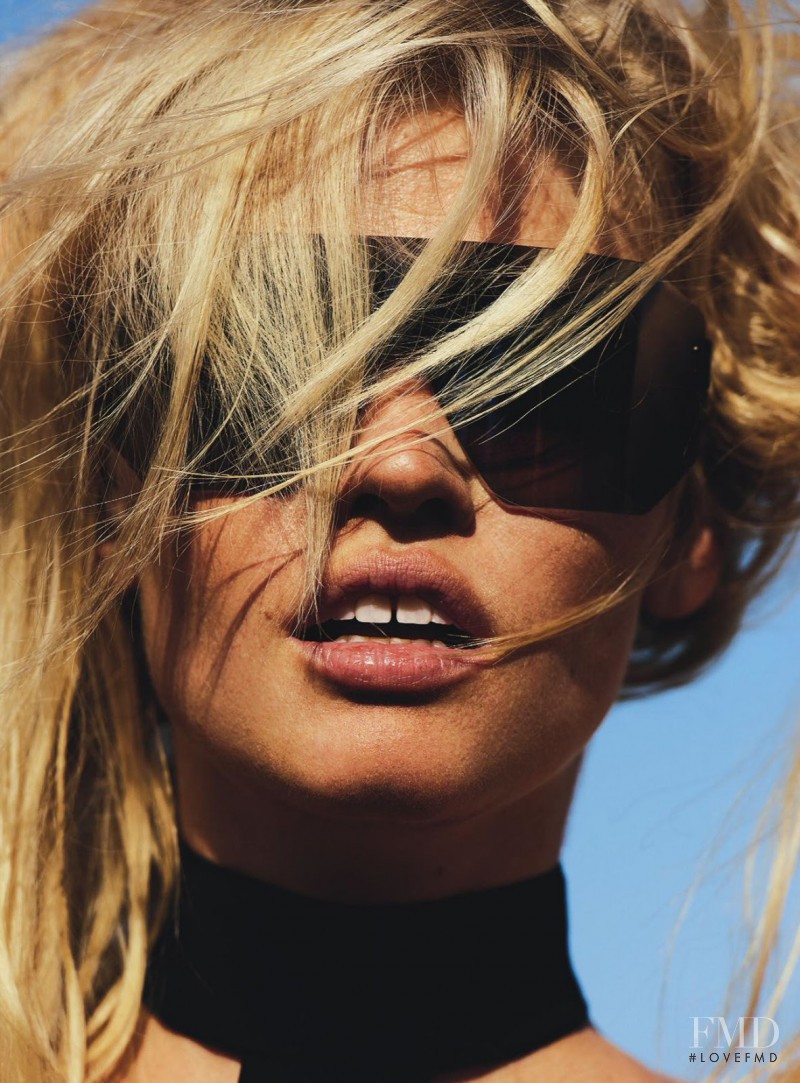 Lara Stone featured in Sunny Side Up, April 2016