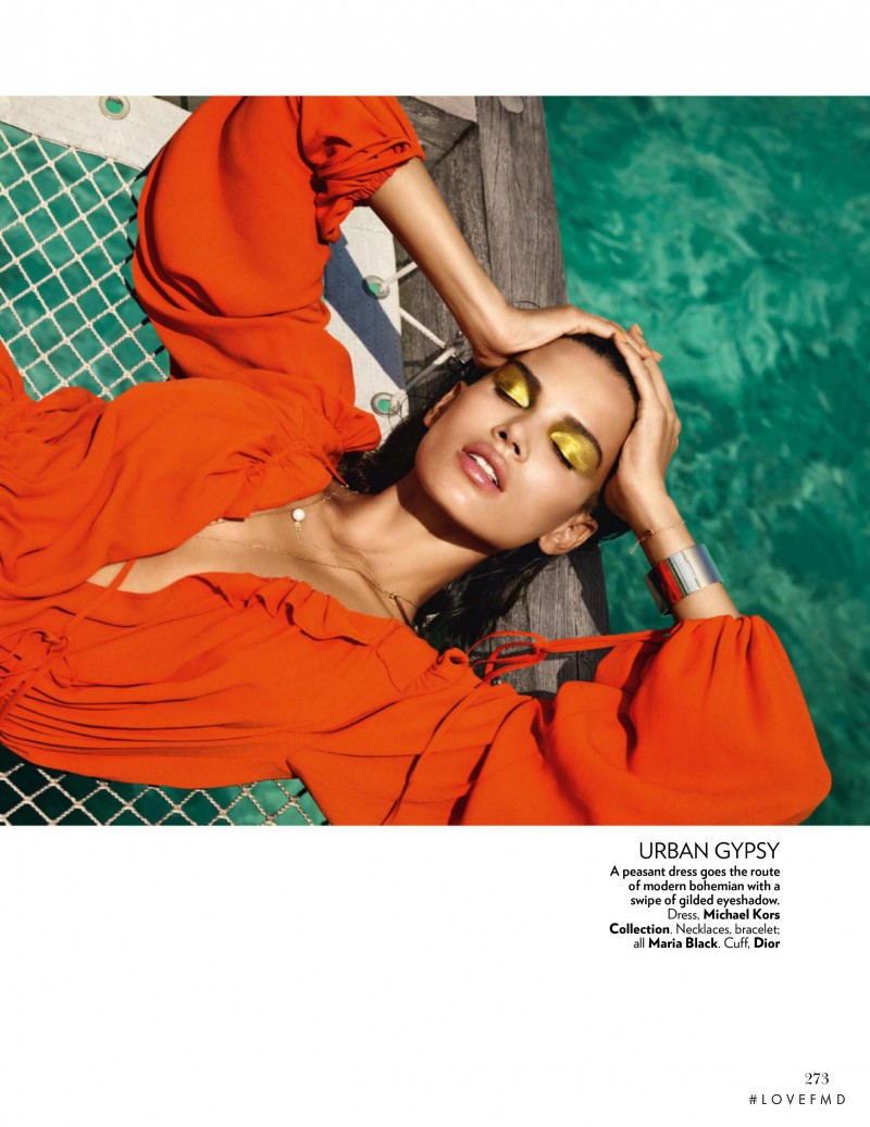 Raica Oliveira featured in Orange Crush, March 2016