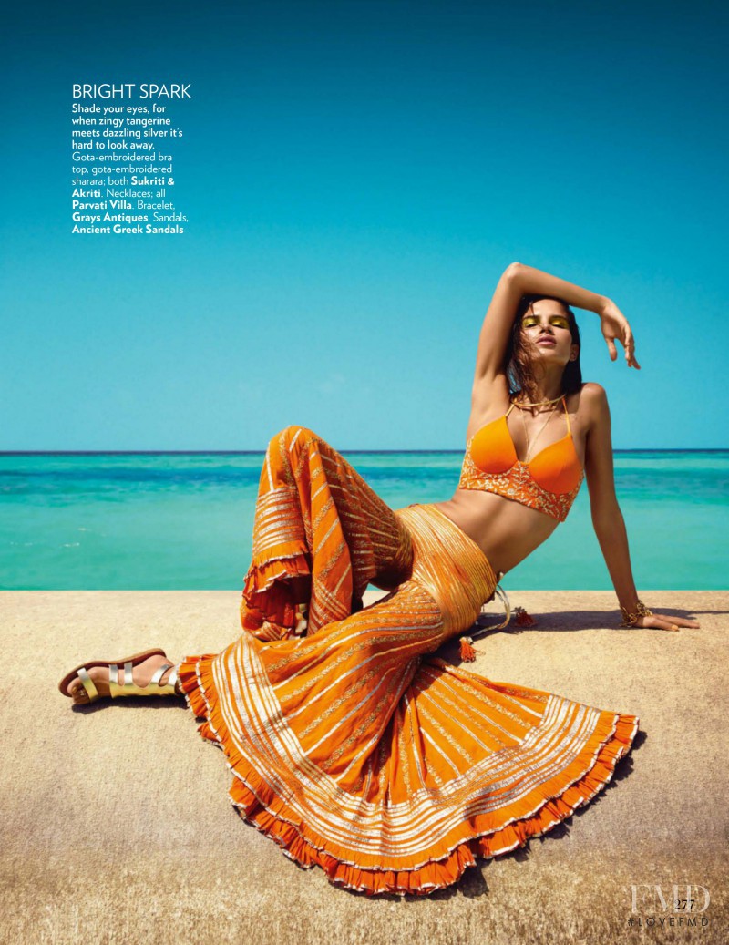 Raica Oliveira featured in Orange Crush, March 2016