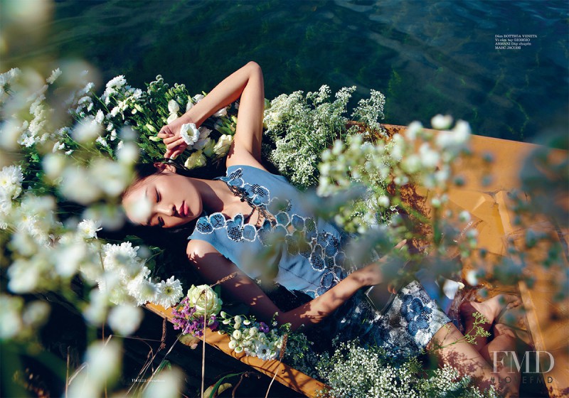 Yue Han featured in Floral Dreams, January 2013