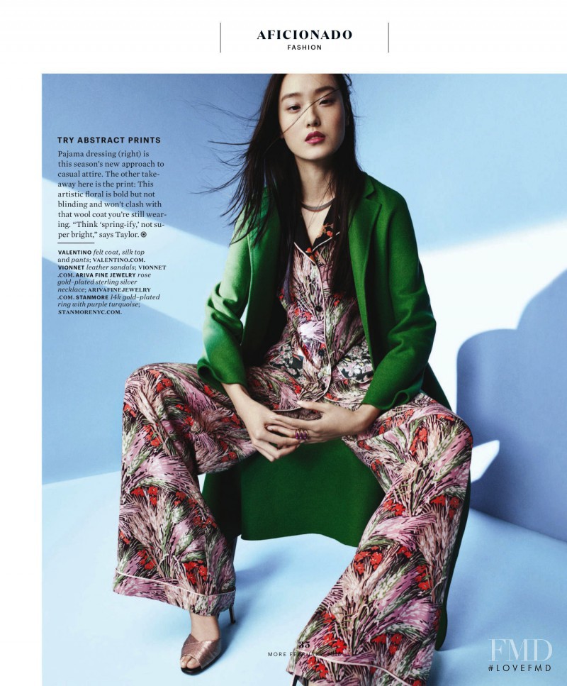 Yue Han featured in Ease Into Spring Dressing, February 2016